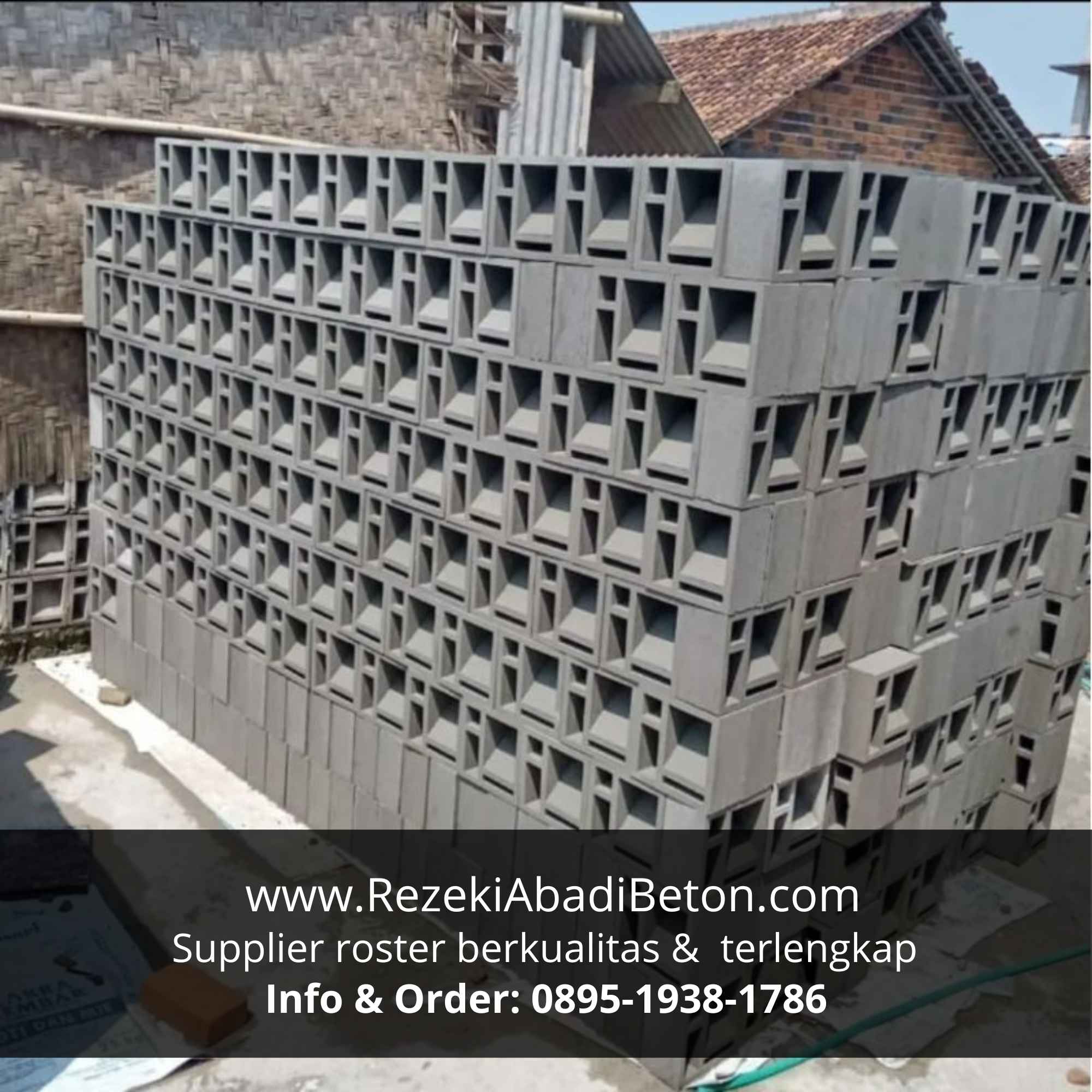 Layanan pesan model khusus roster beton untuk proyek unik di Demak.