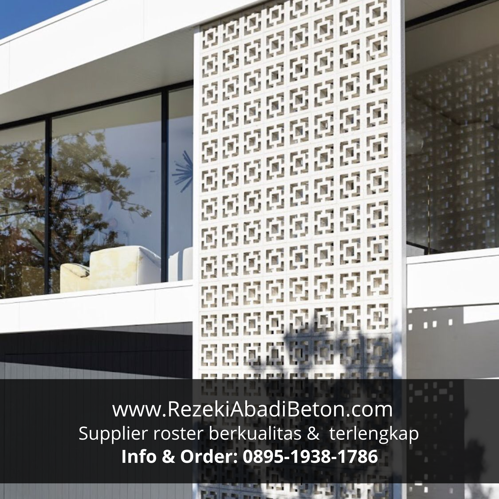 Layanan pesan model khusus roster beton untuk proyek unik di Pekalongan.